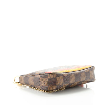 Louis Vuitton Damier Ebene 2015 Christmas Animation Mini Pochette Accessories 4 of 7