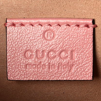 Gucci Azalea Calfskin Enamel Matelasse Diagonal Super Mini Torchon GG Marmont Shoulder Bag New Cherry Red Wild Rose 7 of 12