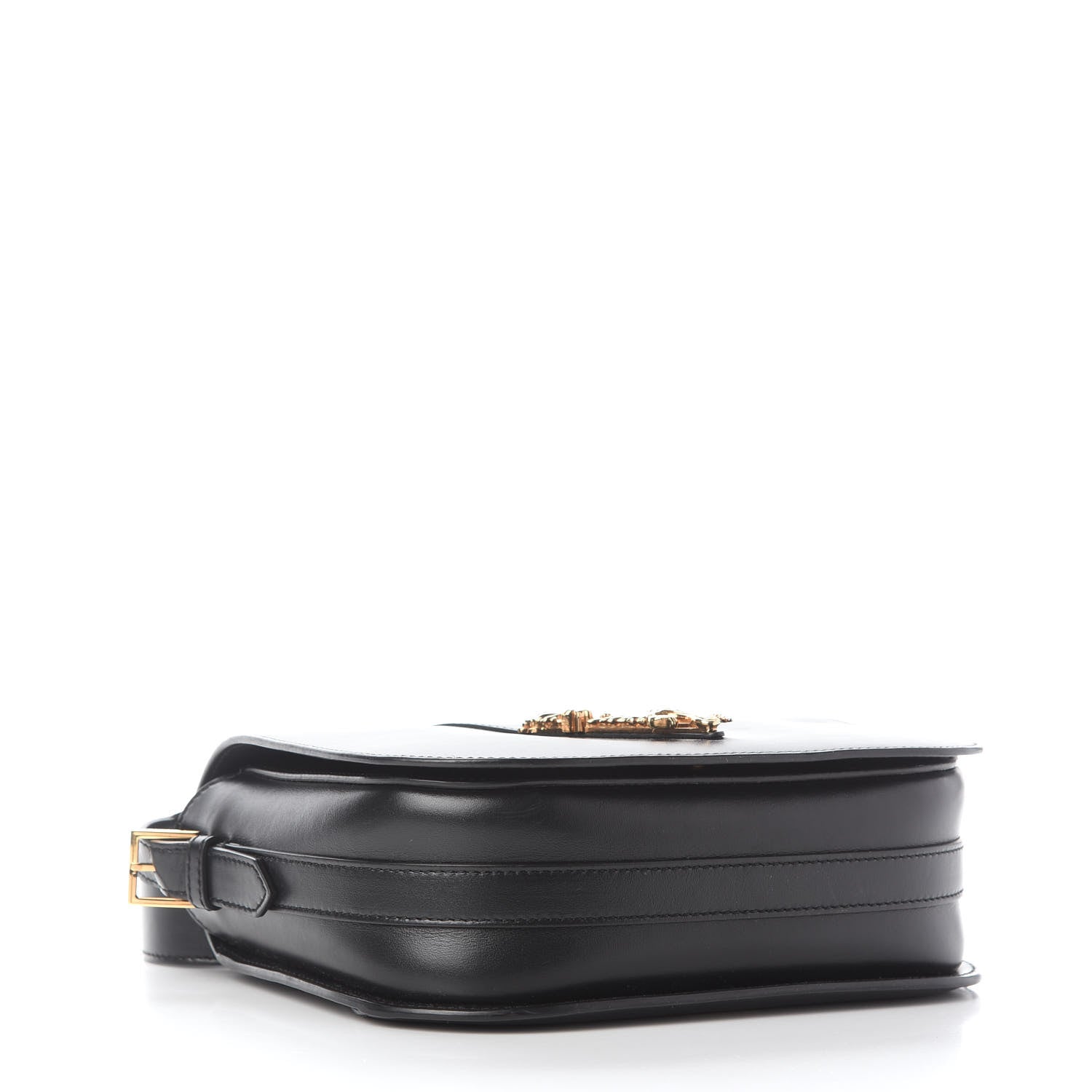 Versace Vitello Virtus Shoulder Bag Black 3 of 7