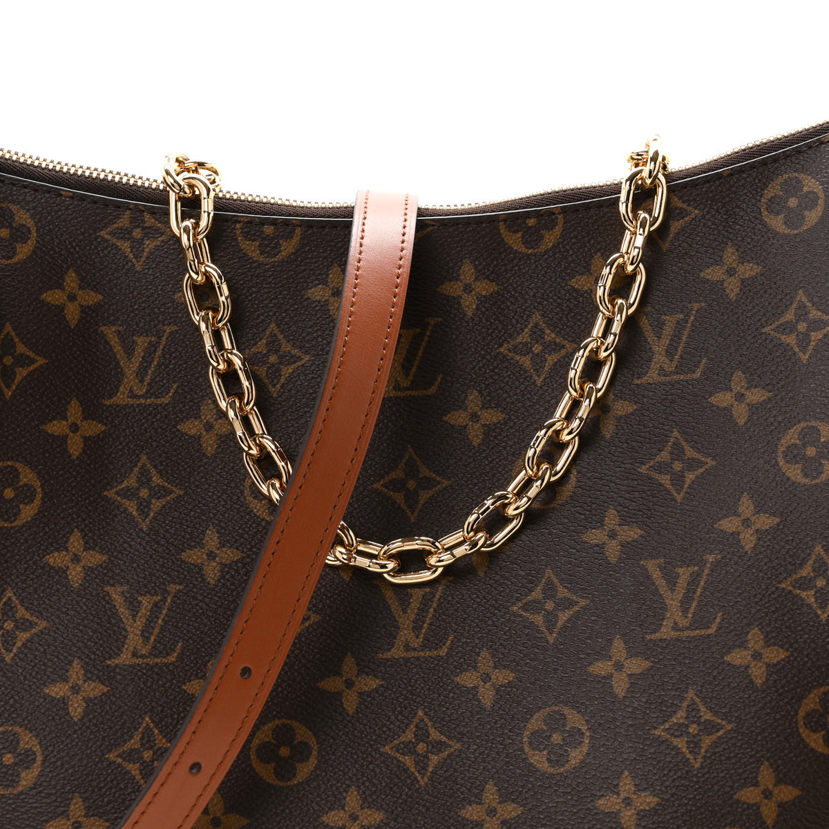 Reverse Monogram Loop Hobo
