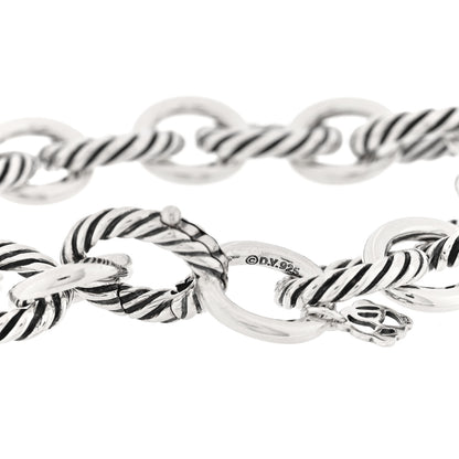 David Yurman Sterling Silver 10mm Medium Oval Link Bracelet 3 of 3