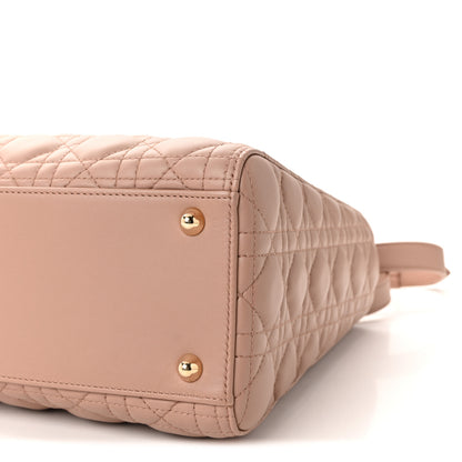 Christian Dior Lambskin Cannage Large Lady Dior Fard 10 of 10