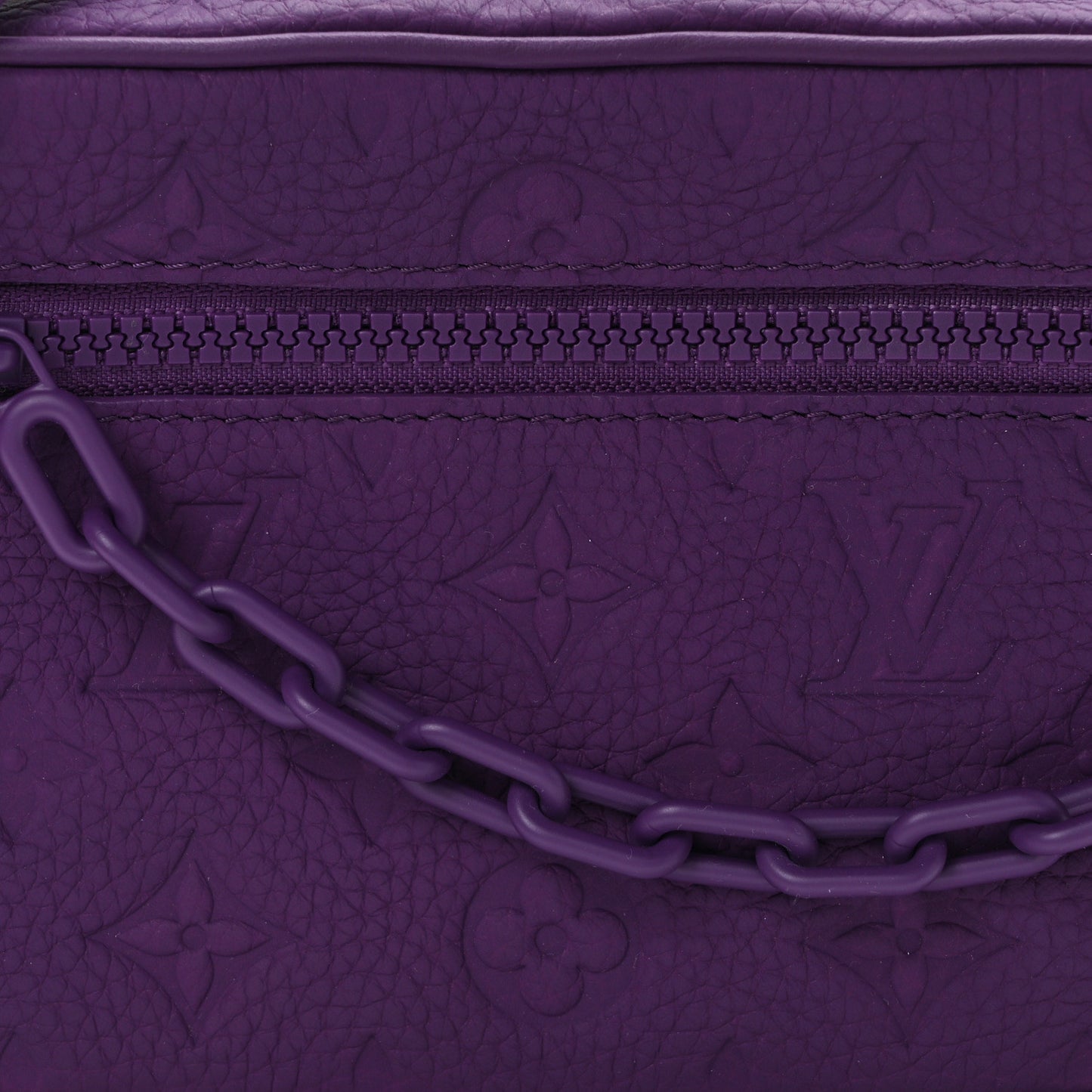 Taurillon Monogram Mini Soft Trunk Black Purple Night