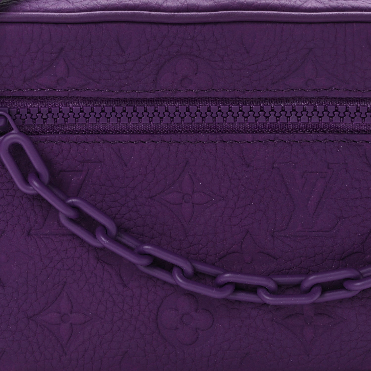 Louis Vuitton Taurillon Monogram Mini Soft Trunk Black Purple Night 7 of 11