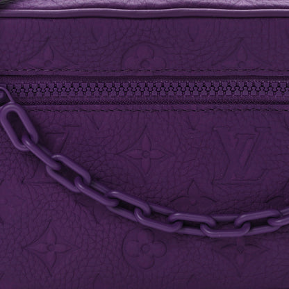 Louis Vuitton Taurillon Monogram Mini Soft Trunk Black Purple Night 7 of 11