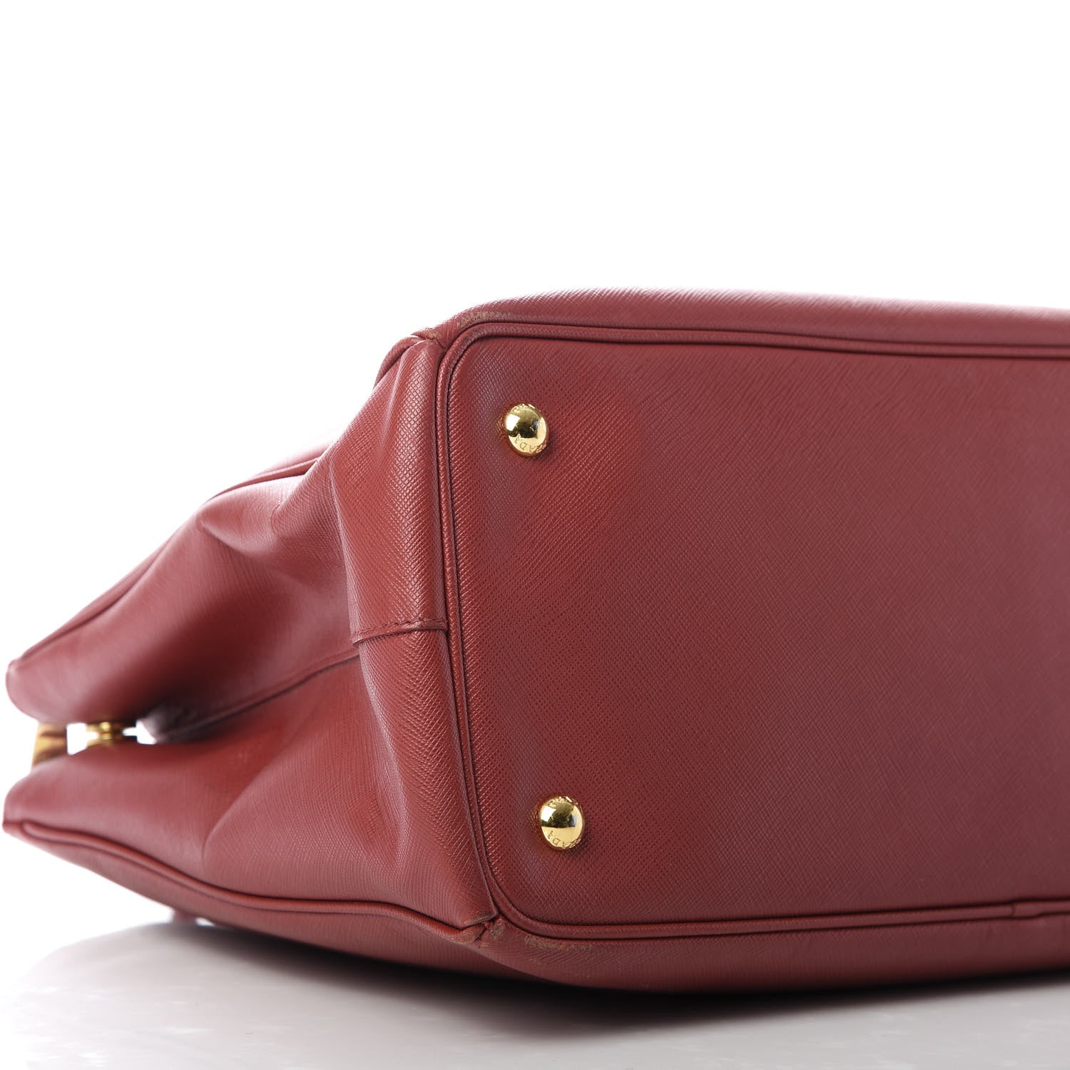 Prada Saffiano Large Galleria Double Zip Tote Fuoco 6 of 10