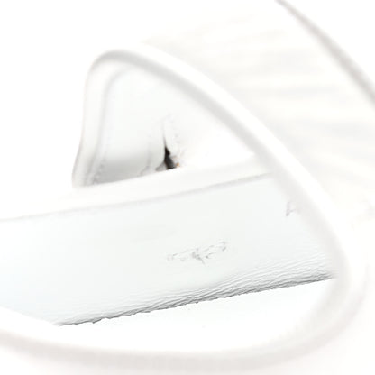 Chanel Patent Calfskin Mary Jane Strap Pumps 36.5 White 9 of 11