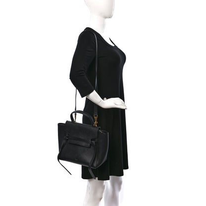 Celine Grained Calfskin Micro Belt Bag Black 2 of 11