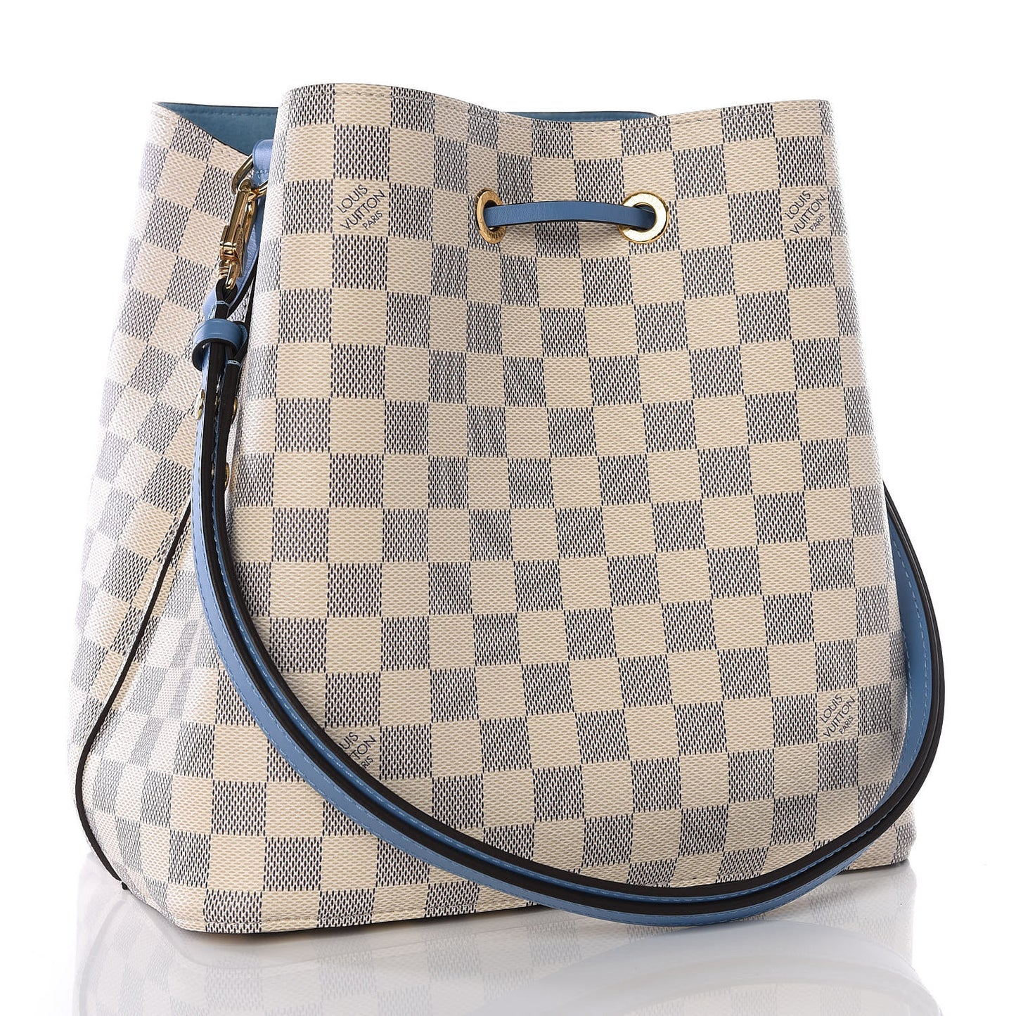 Damier Azur Neonoe MM Bleuet