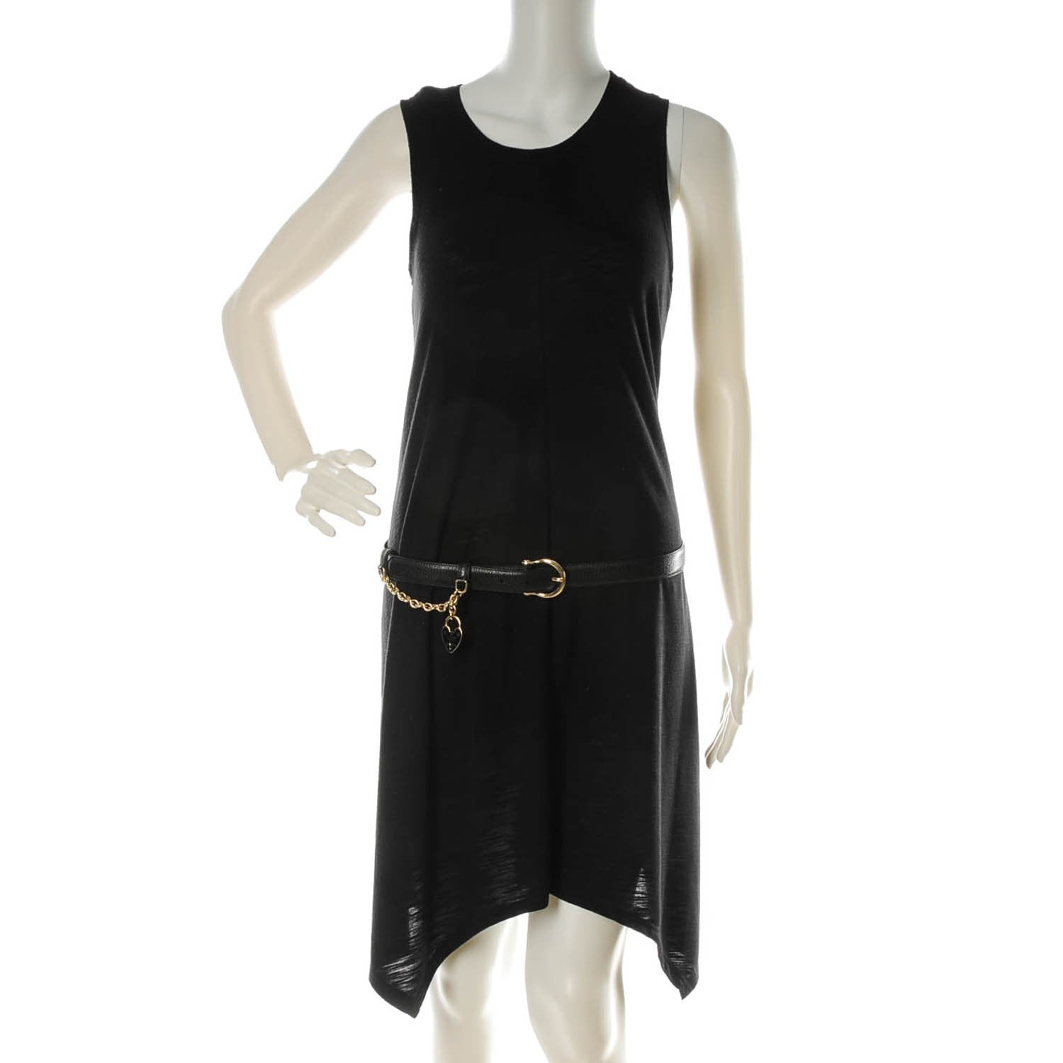 Gucci Calfskin Heart Charm Belt 90 36 Black 2 of 6