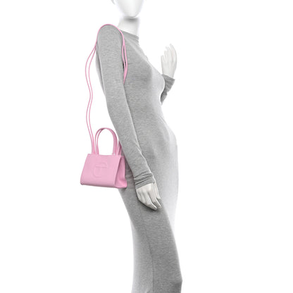 Telfar Vegan Leather Small Shopping Bag Bubblegum 2 of 10