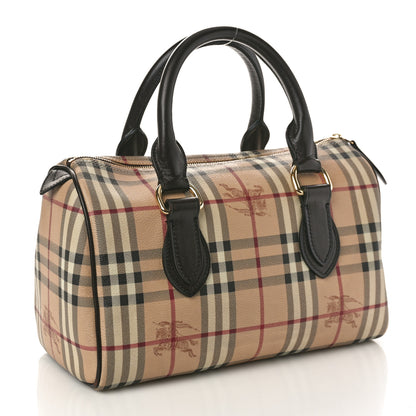 Burberry Haymarket Check Small Chester Bowling Bag Chocolate 2 of 12