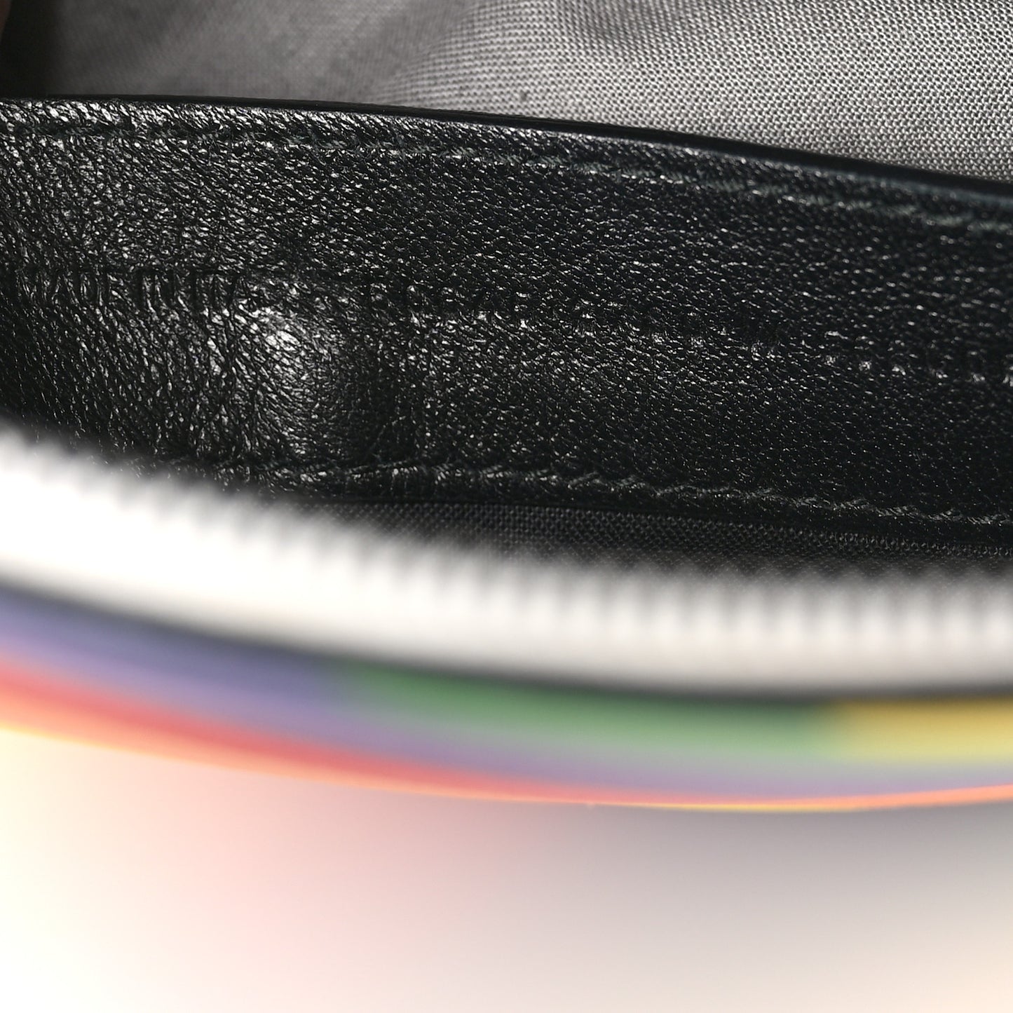 Smooth Calfskin Logo Rainbow S Ville Top Handle Bag Multicolor