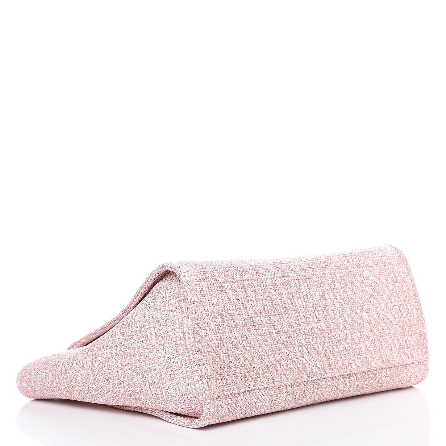 Straw Lurex Large Deauville Tote Pink