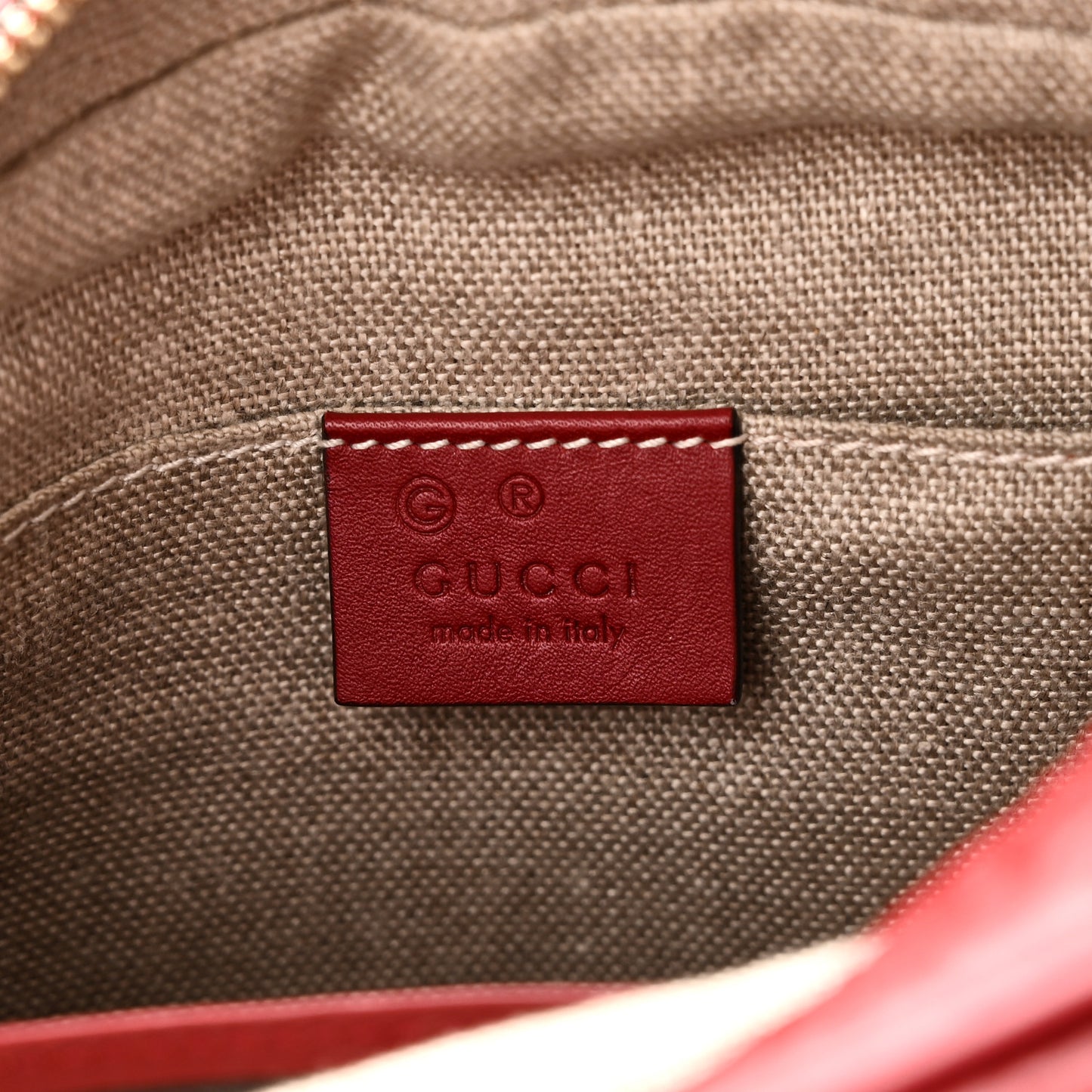 Microguccissima Mini Bree Messenger Bag Red
