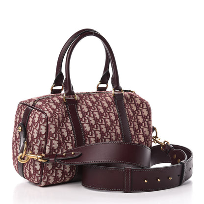 Christian Dior Oblique Boston Bag Bordeaux 4 of 12
