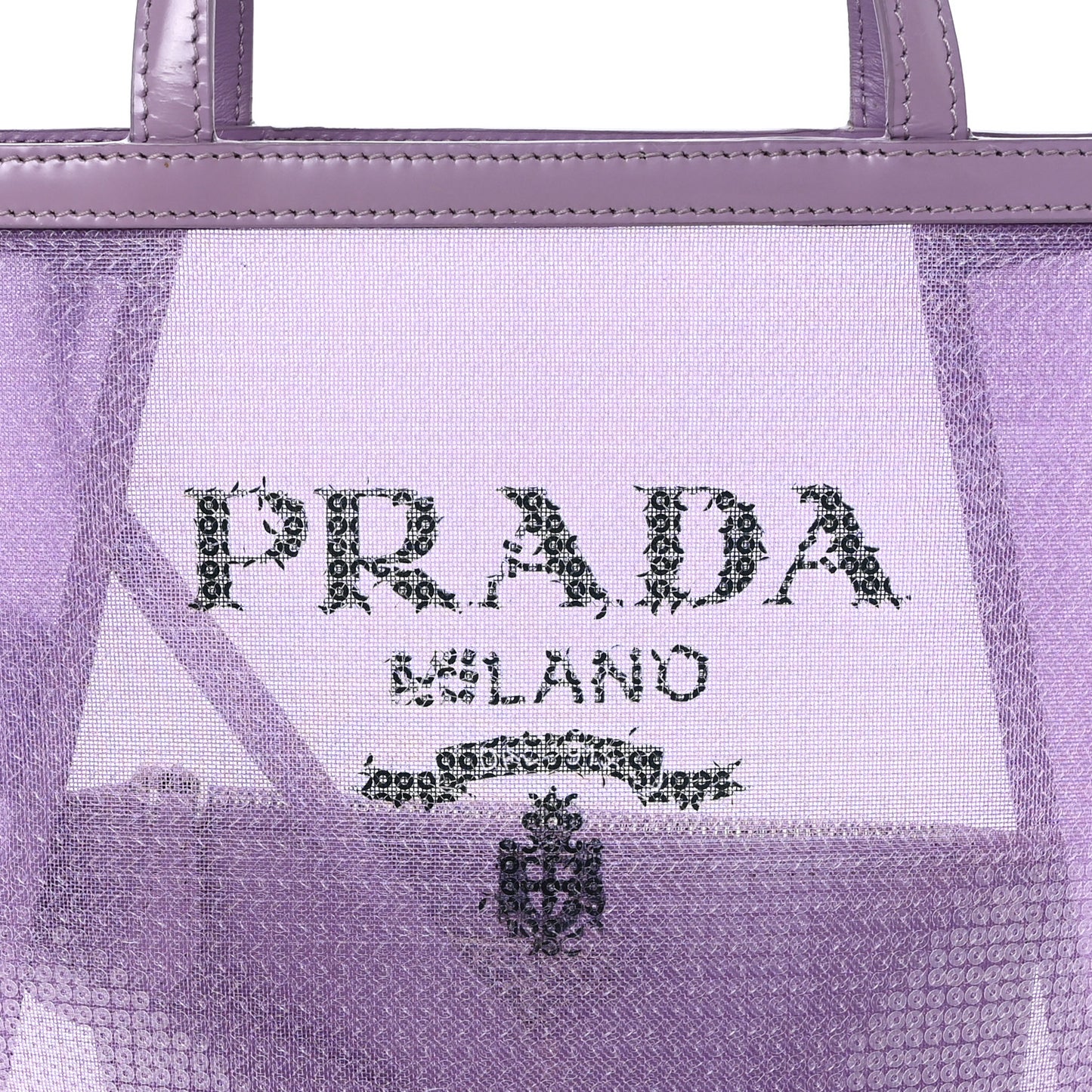 Sequin Mesh Small Tote Bag Lilium