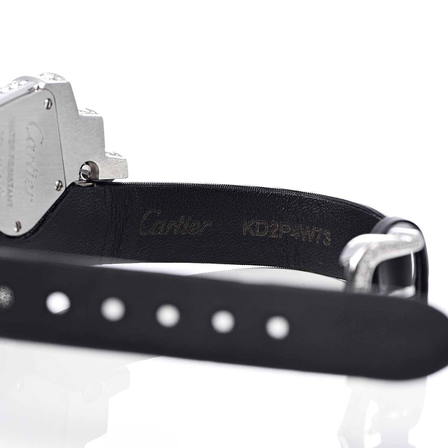 Cartier 18K White Gold Diamond Pave 29mm Libre Froissee Quartz Watch 7 of 8
