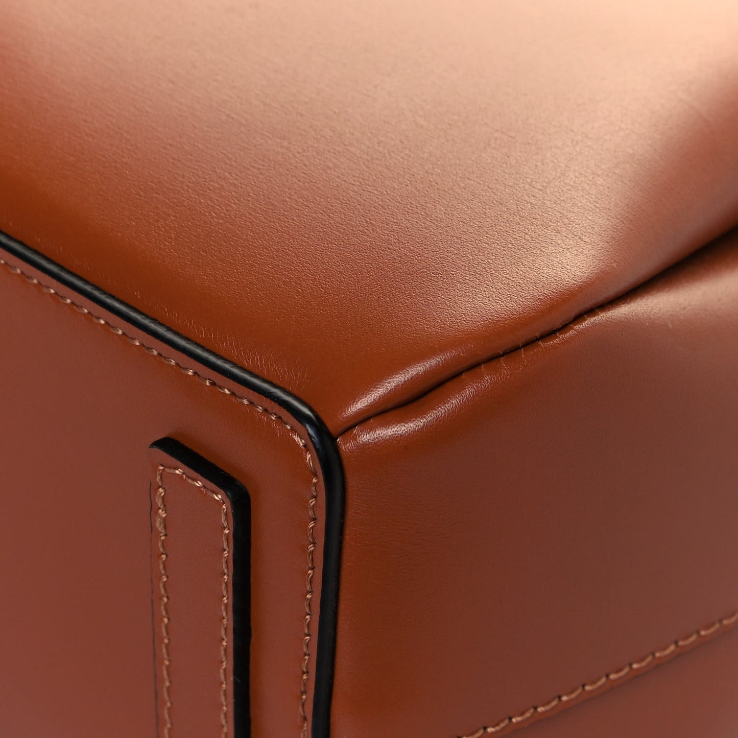 Boxcalf Mini Lazo Tote Tan