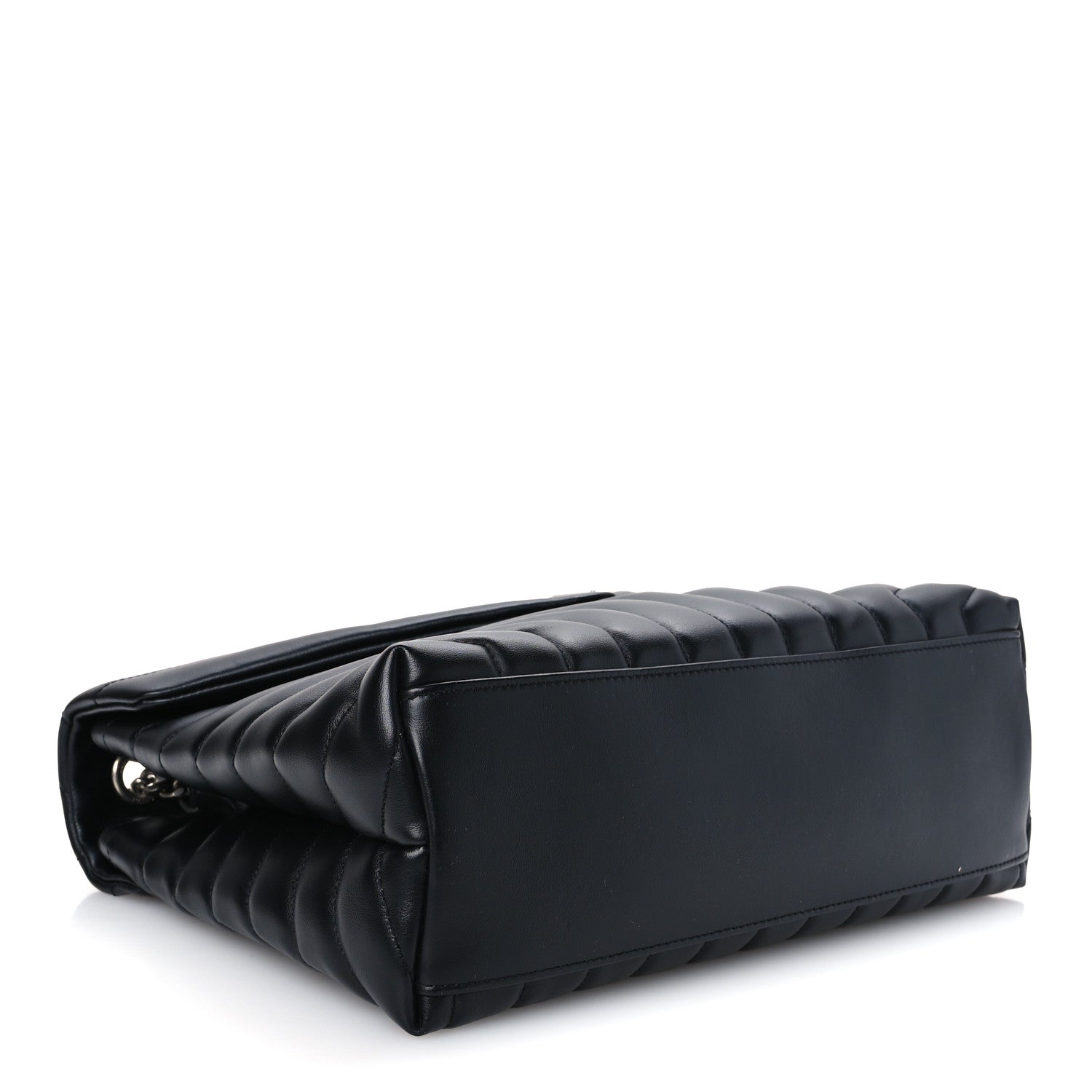 Saint Laurent Calfskin Y Quilted Monogram Medium Loulou Chain Satchel Black 4 of 11