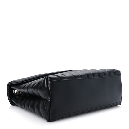 Saint Laurent Calfskin Y Quilted Monogram Medium Loulou Chain Satchel Black 4 of 11