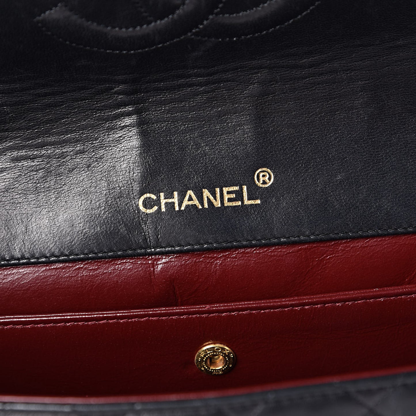 Lambskin Quilted Medium Single Flap Black