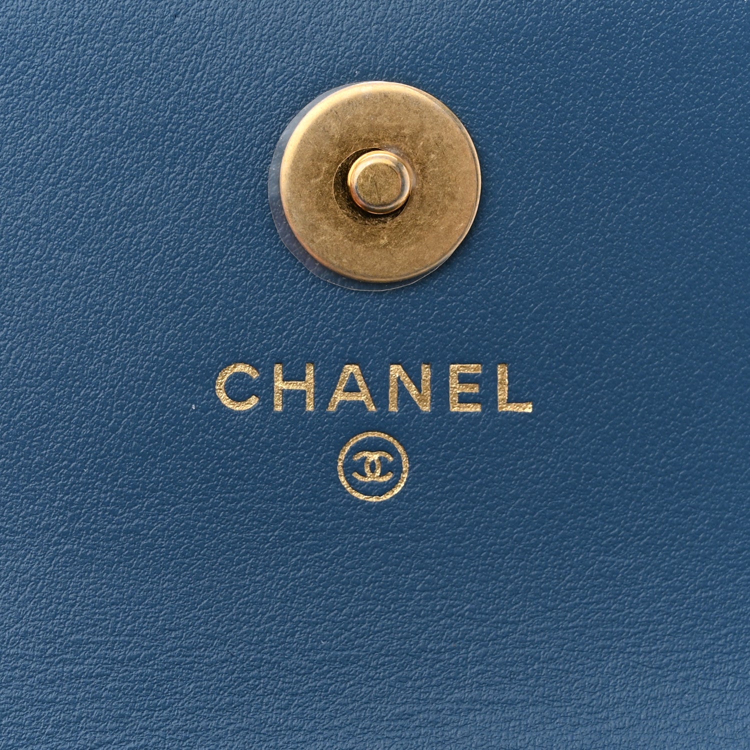 Chanel Denim Quilted CC Pearl Crush Clutch With Chain Blue 6 of 11