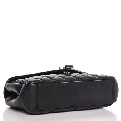 Saint Laurent Sheepskin Tri-Quilt Monogram Medium College Bag Black 4 of 8