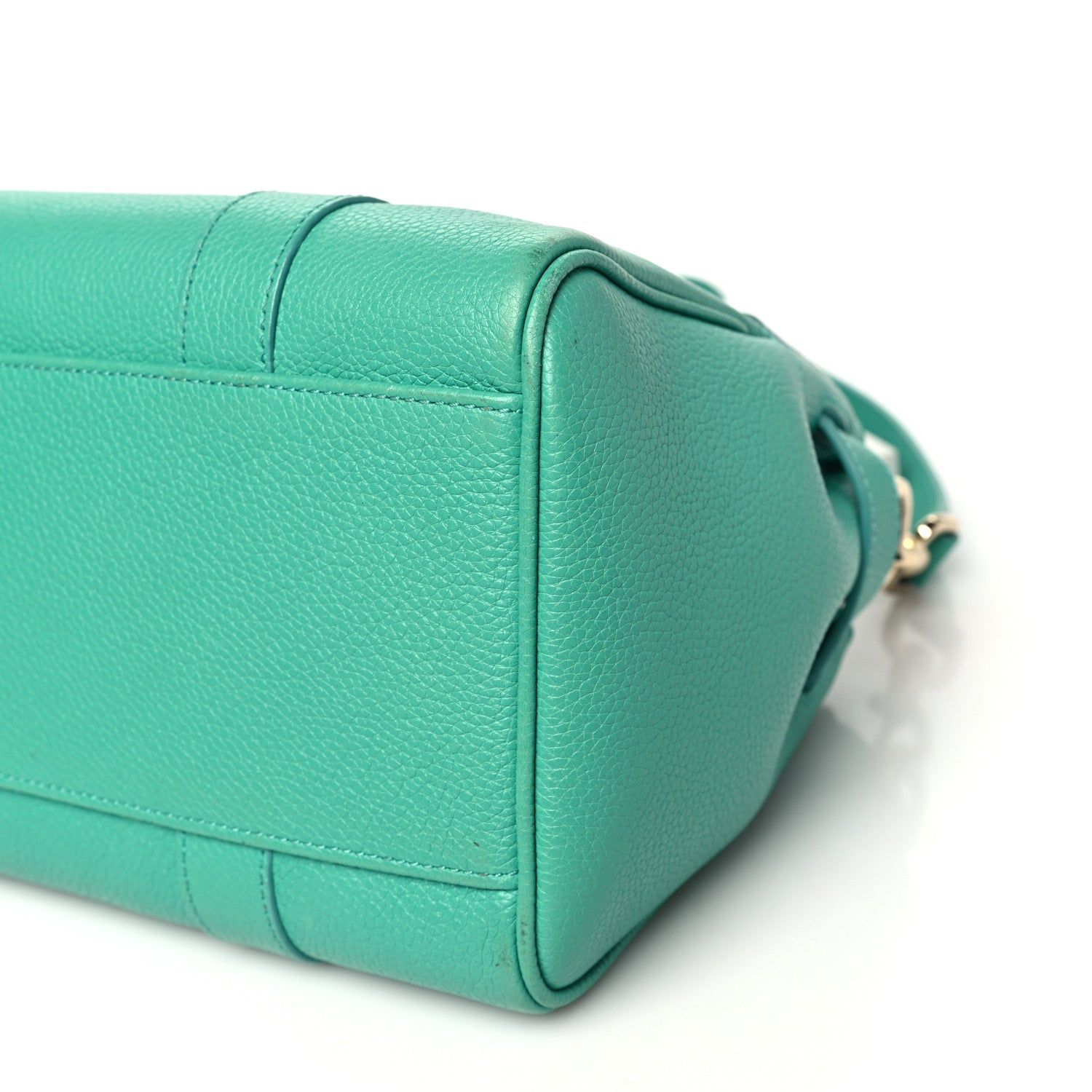 Mulberry Classic Grain Small Bayswater Satchel Aqua Green 9 of 10