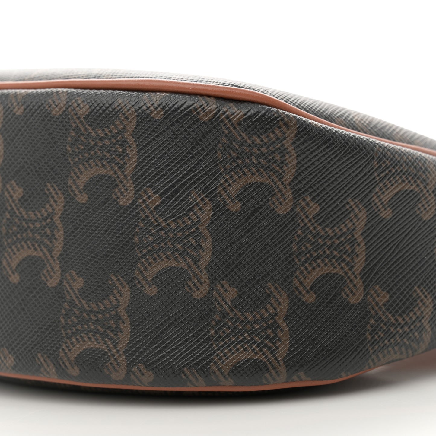 Triomphe Canvas Calfskin Ava Shoulder Bag Tan