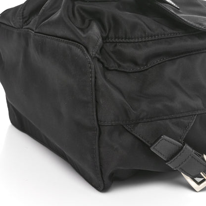 Prada Tessuto Nylon Saffiano Small Backpack Black 9 of 9