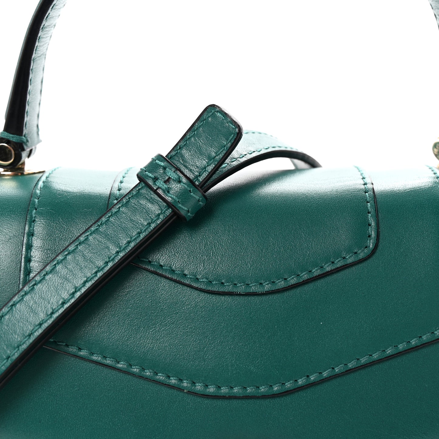Calfskin Serpenti Forever Top Handle Emerald Green