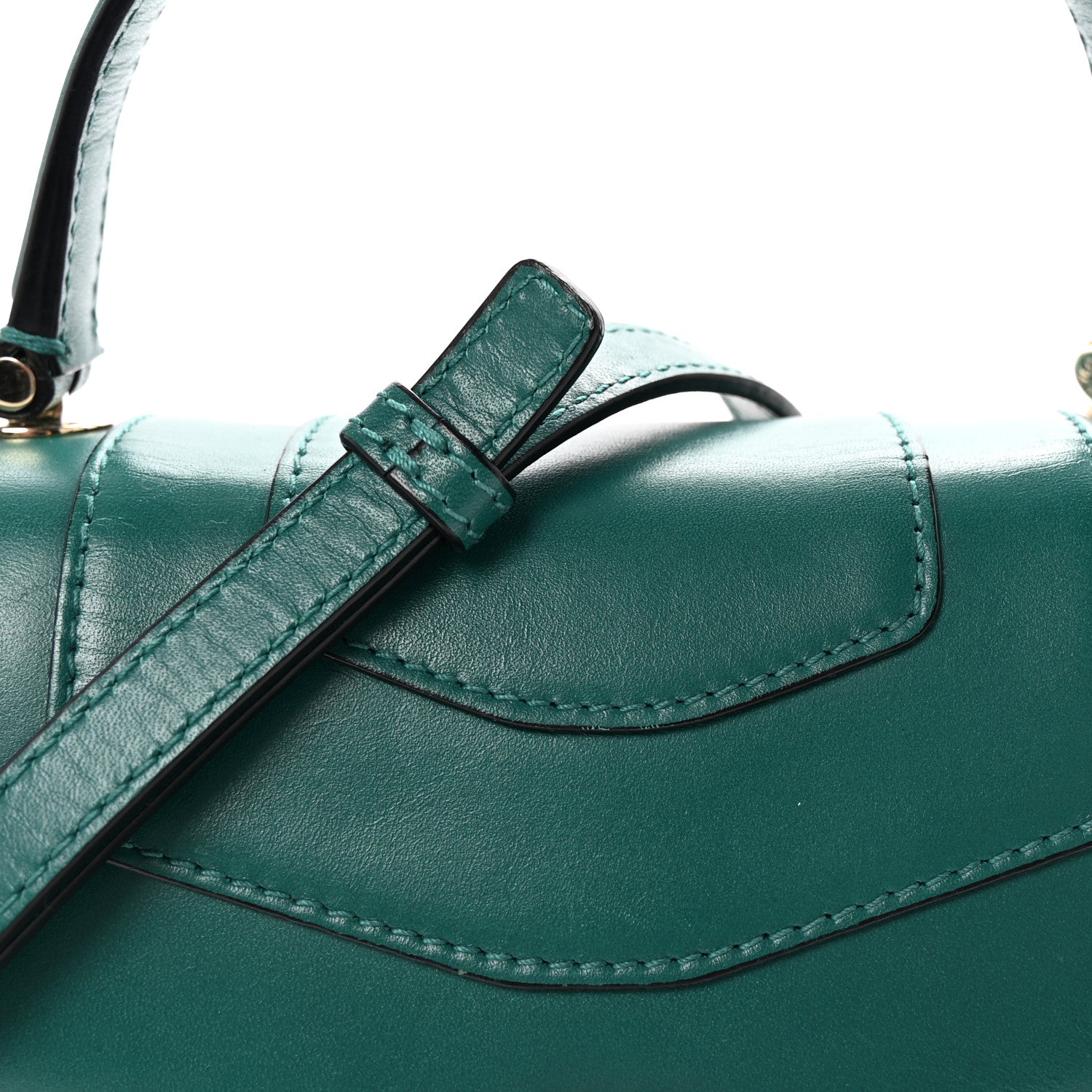 Bulgari Calfskin Serpenti Forever Top Handle Emerald Green 7 of 9
