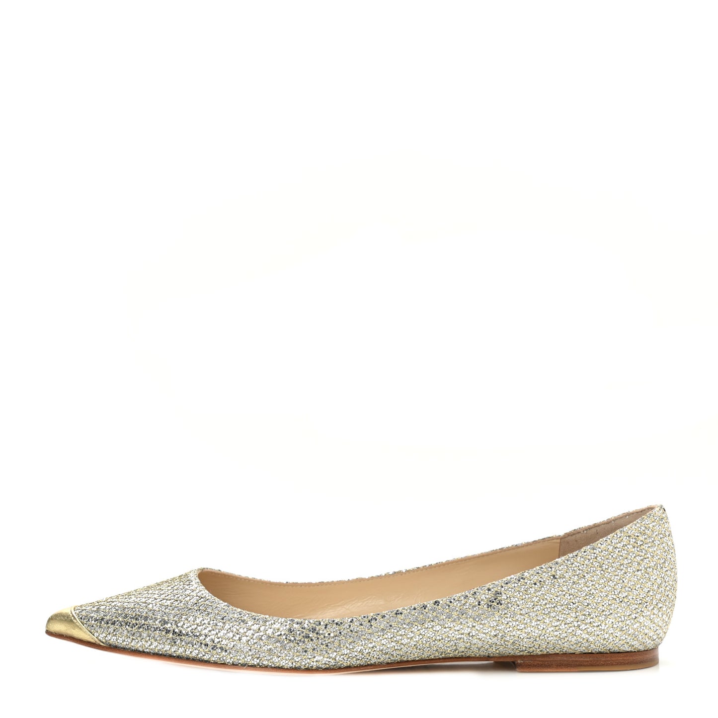 Glitter Alina Flats 39.5 Antique Gold