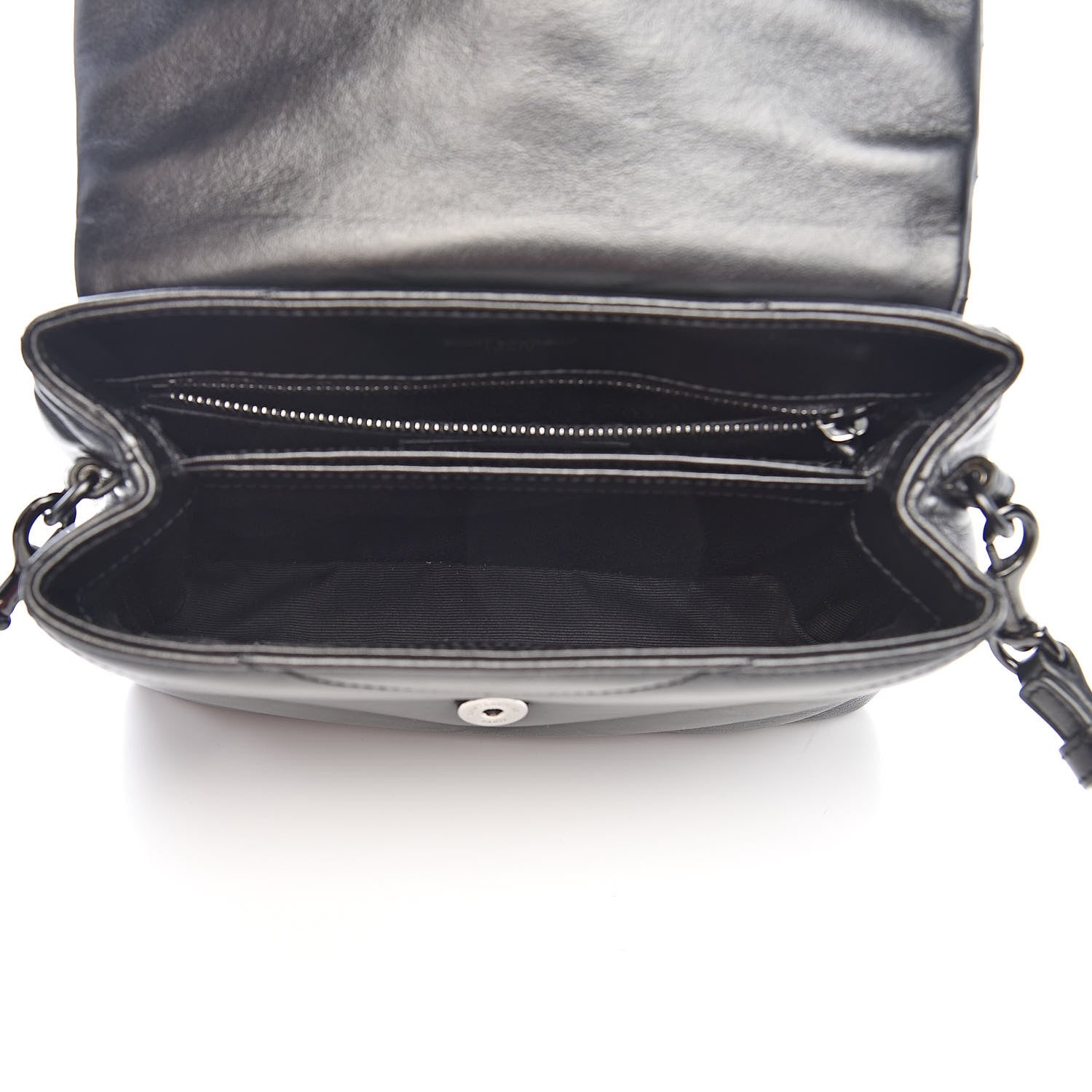 Saint Laurent Calfskin Y Quilted Monogram Toy Loulou Crossbody Bag Black 5 of 12