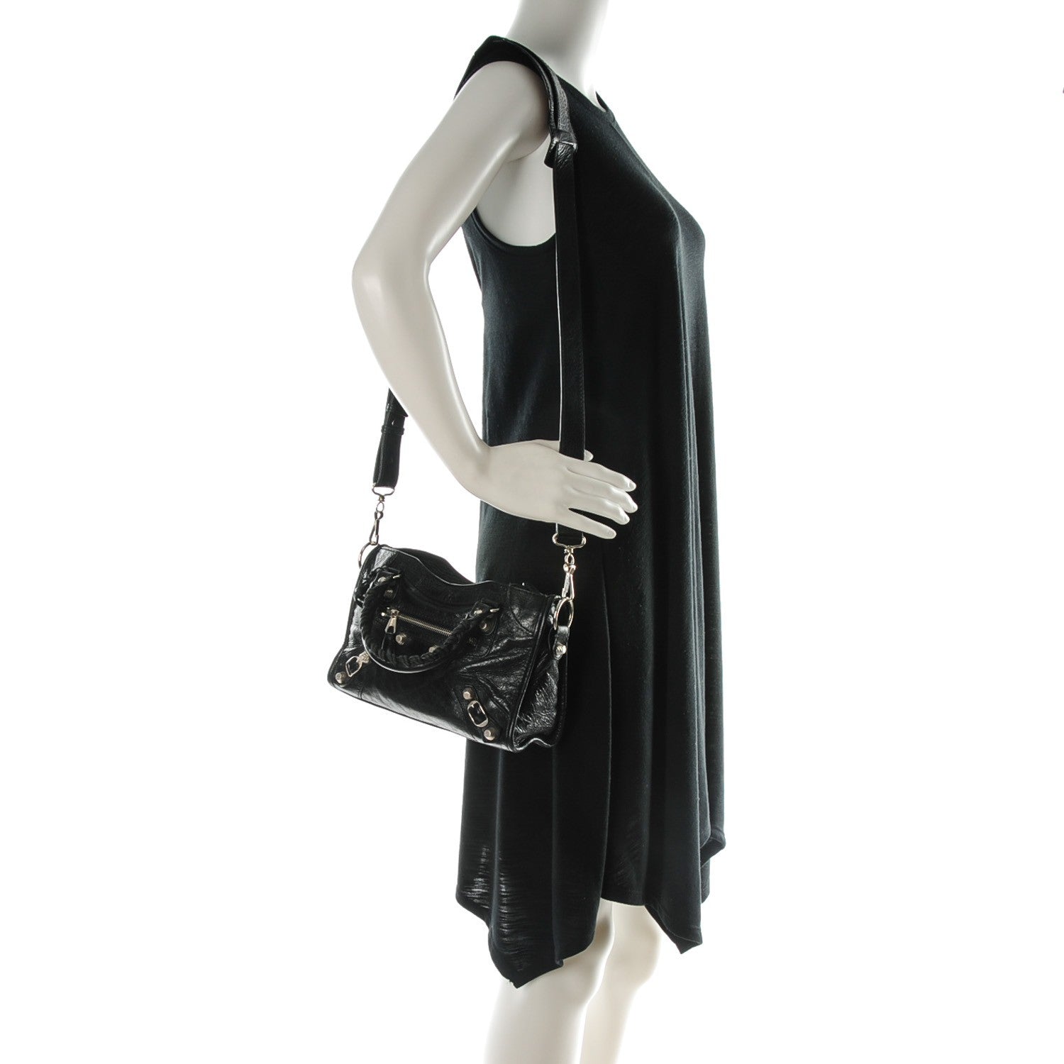 Balenciaga Agneau Giant 12 Silver Hardware Mini City Black 2 of 8
