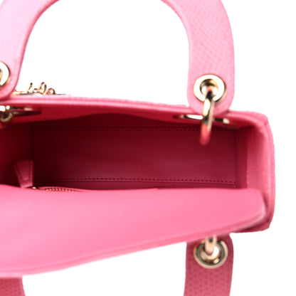 Christian Dior Lizard Mini Lady Dior Pink 5 of 9