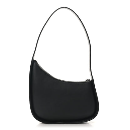 The Row Smooth Calfskin Half Moon Shoulder Bag Black 1 of 8