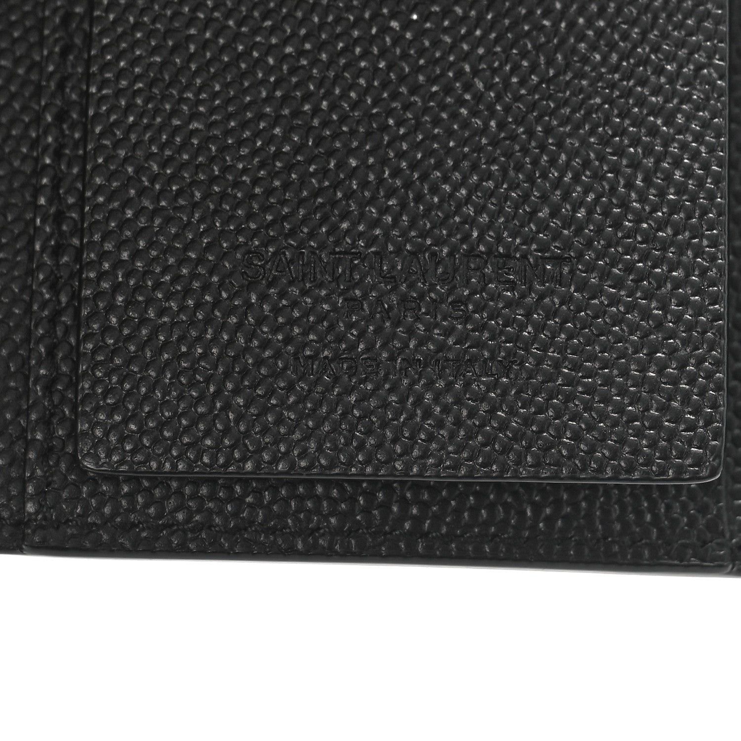 Saint Laurent Grain De Poudre Key Holder Wallet Black 6 of 8
