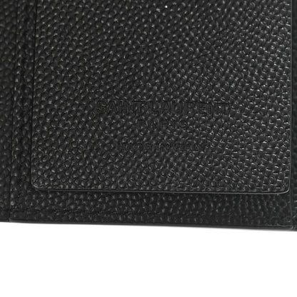 Saint Laurent Grain De Poudre Key Holder Wallet Black 6 of 8