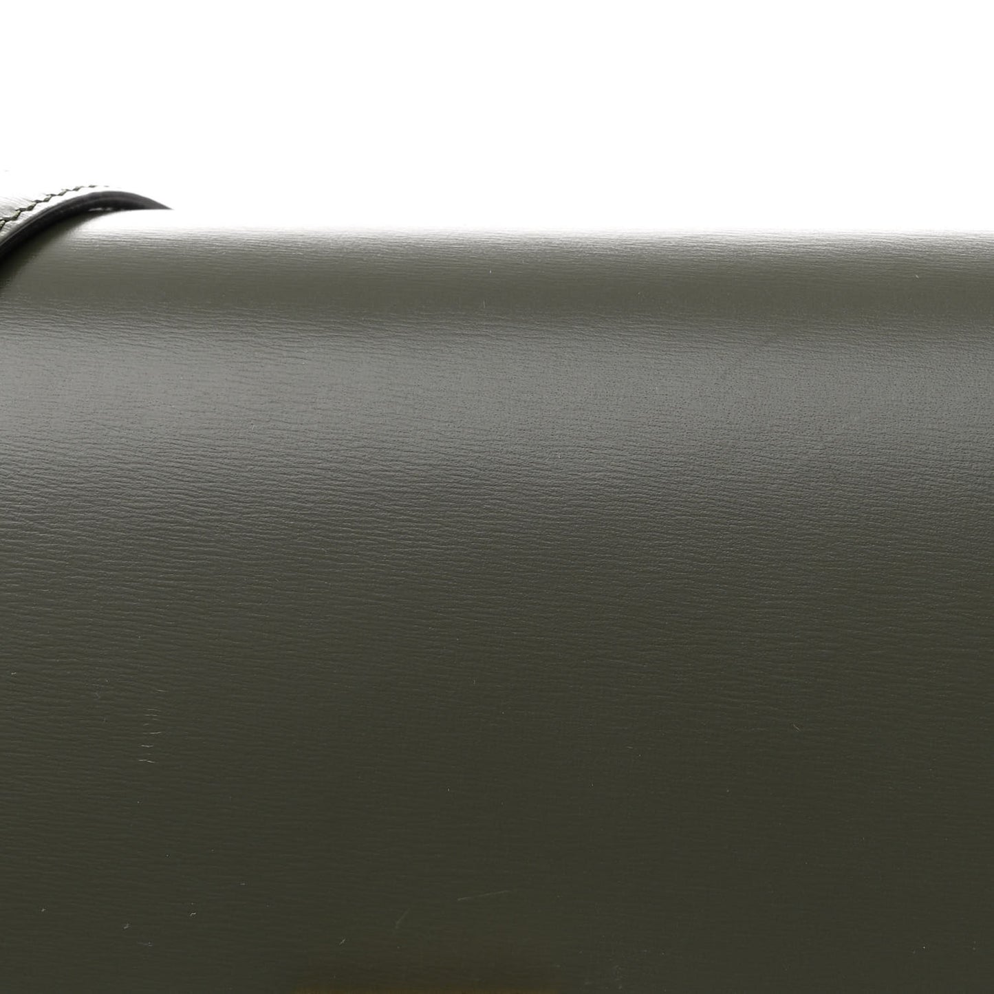 Box Calfskin Medium Classic Box Flap Bag Khaki