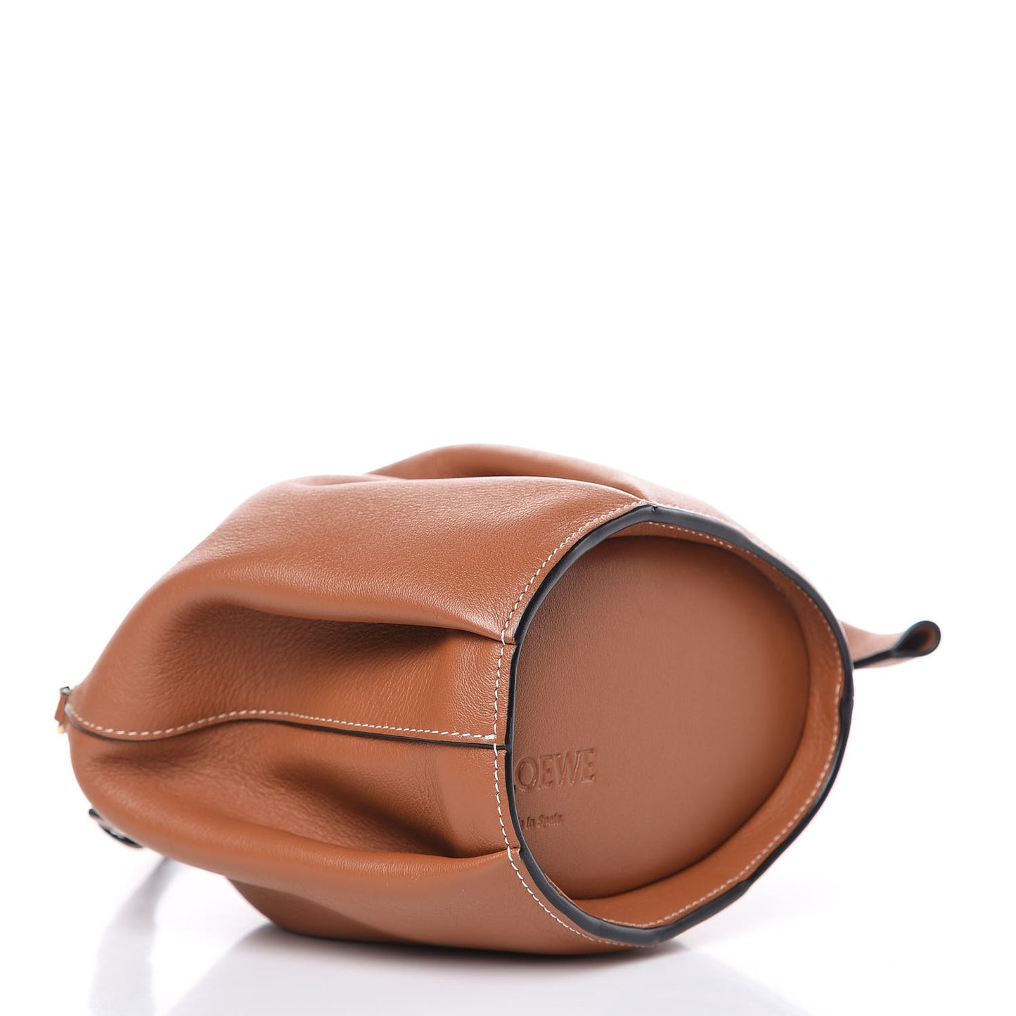 Calfskin Mini Elephant Crossbody Bag Tan