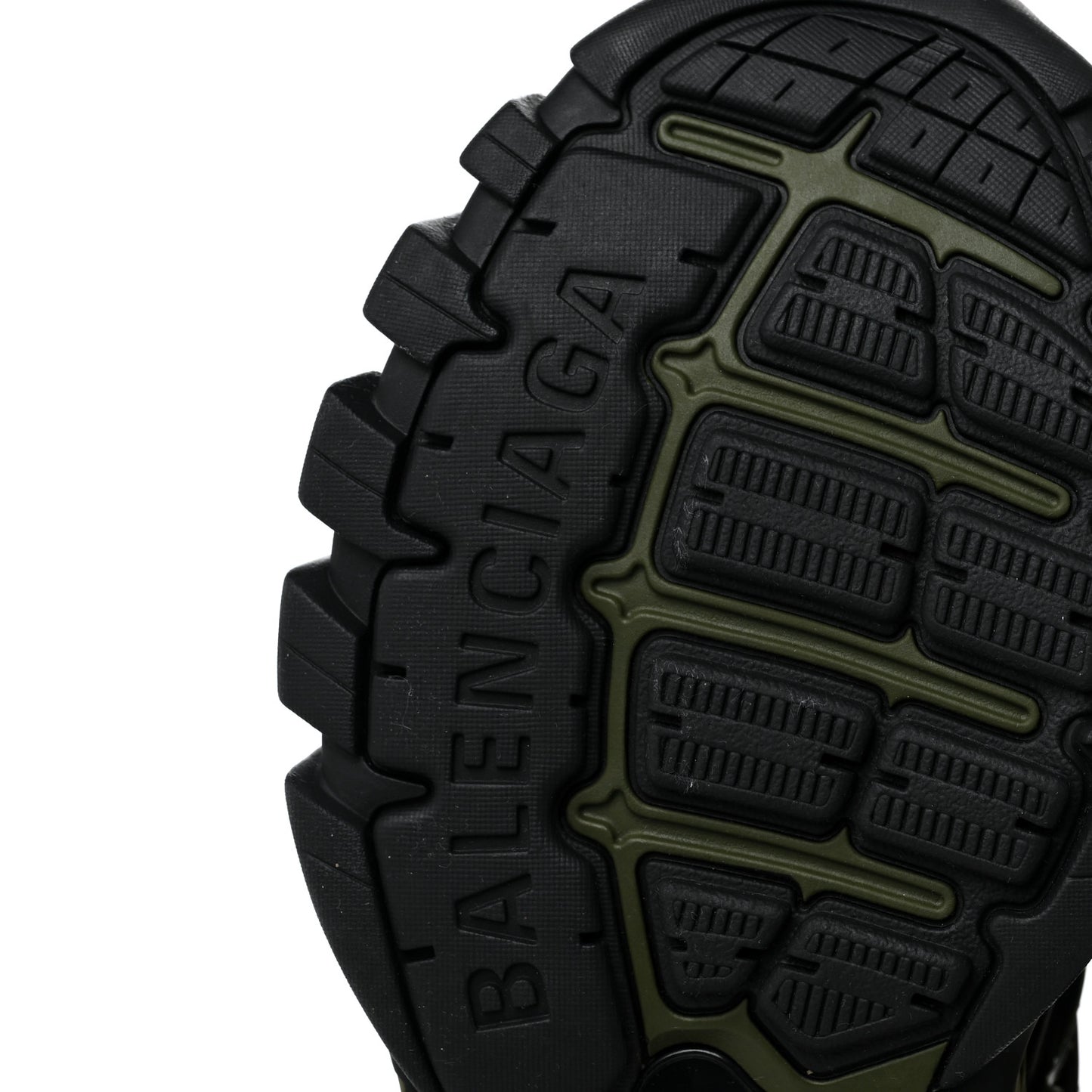 Rubber Mesh Bi-Color Mens Track.2 Open Sneakers 40 Kaki