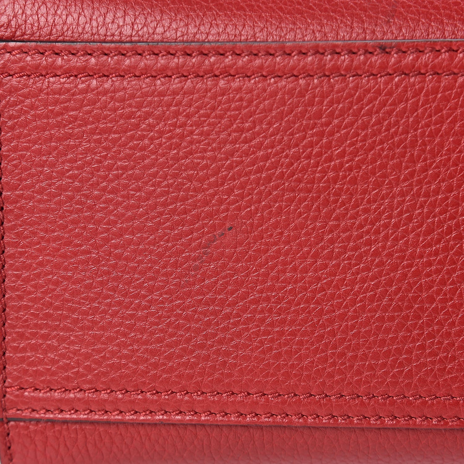 Gucci Calfskin Small GG Marmont Top Handle Bag Vulcanic Red 10 of 11