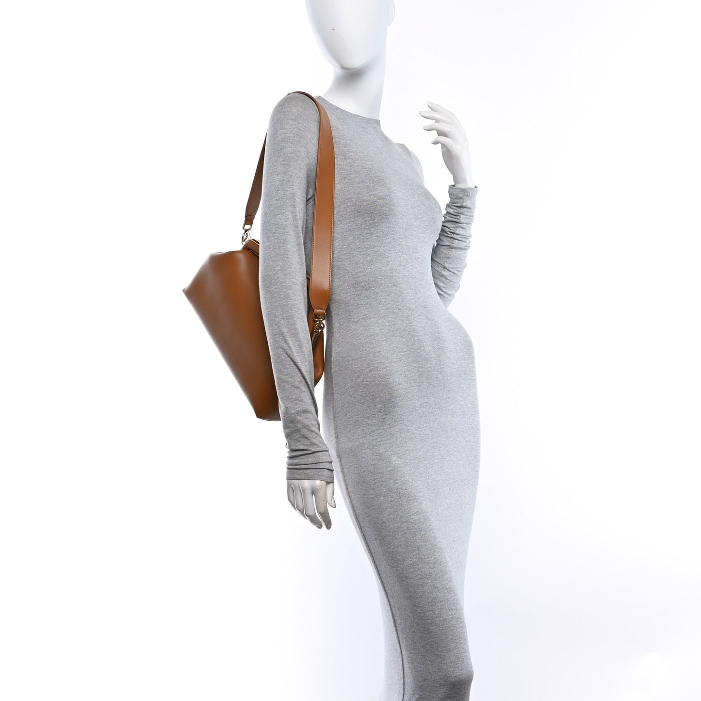 Shiny Nappa Medium Fendi First Caramello