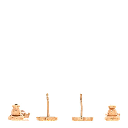 Christian Dior Crystal CD Drop Earrings Rose Gold Pink 3 of 4