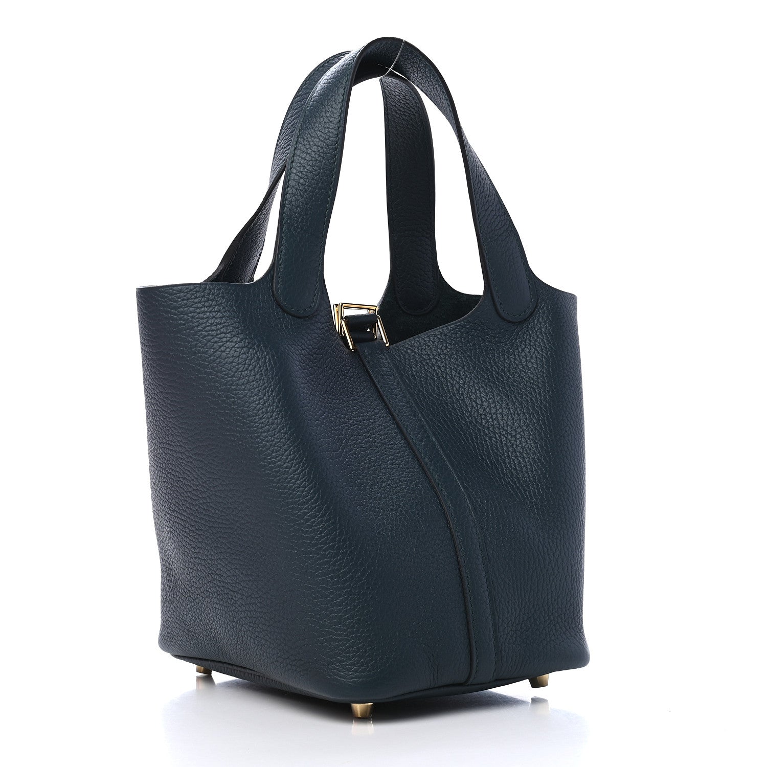 Hermes Taurillon Clemence Picotin Lock 18 PM Vert Cypress 3 of 9