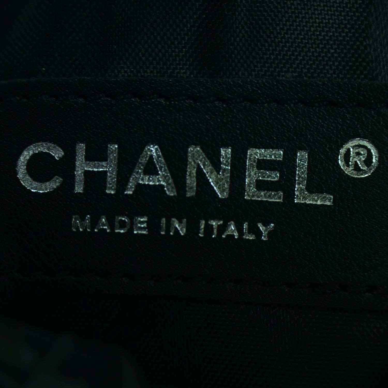 Chanel Calfskin Quilted Cambon Pouch Pink Black 7 of 8