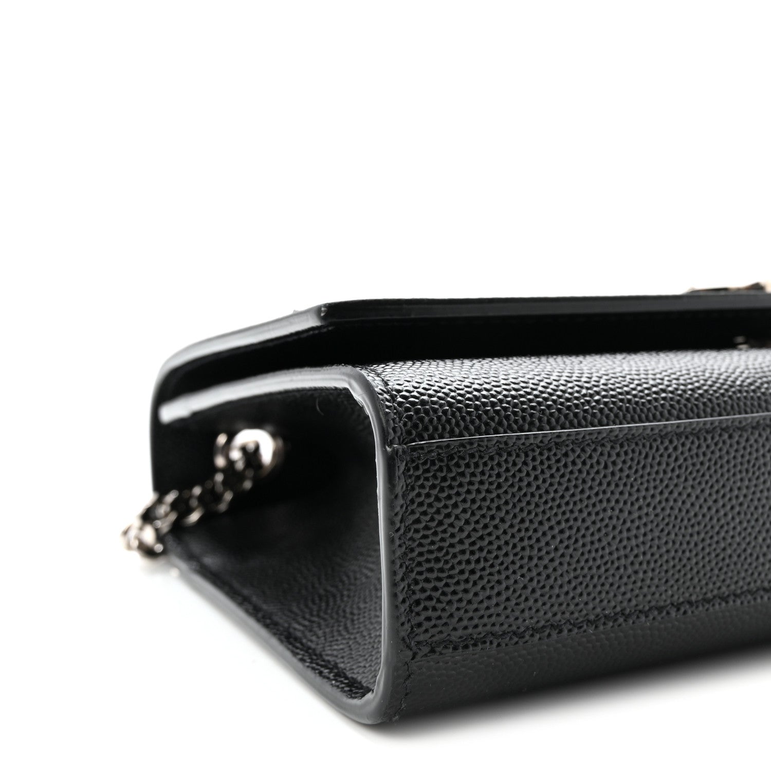 Saint Laurent Grain De Poudre Small Monogram Kate Satchel Black 8 of 9