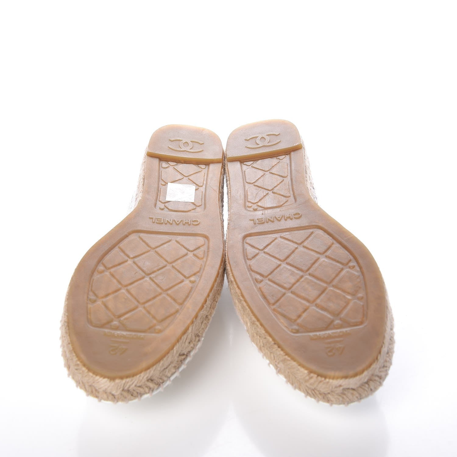 Chanel Patent Sequin CC Espadrilles 42 White 5 of 10